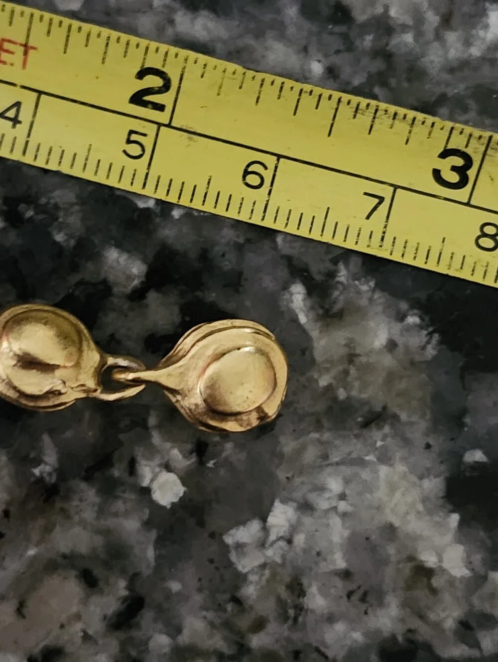 Signed Givenchy Brutalist Runway Long Dangle Drop Gold Tone Textured Earrings